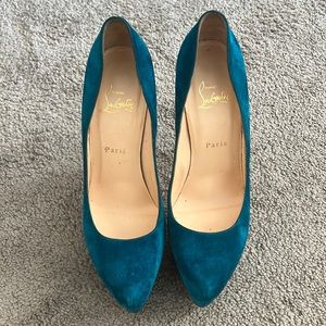 Teal Platform Loubitions